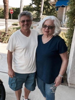 Carol Ventimiglia with her husband. 